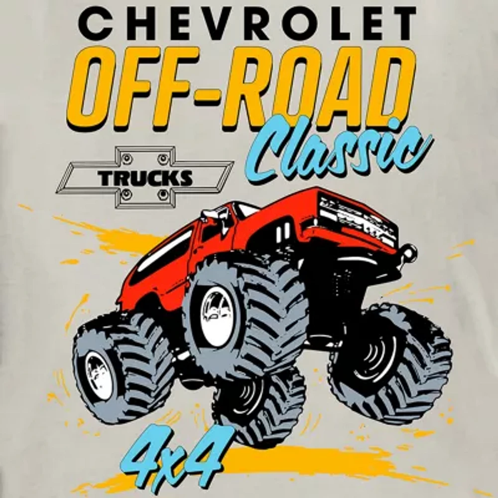 Chevy Little & Big Kid Boys Crew Neck Short Sleeve Regular Fit Graphic T-Shirt