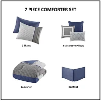 Madison Park Denver 7-pc. Midweight Comforter Set
