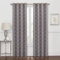 Max Blackout Prescott Grommet Top Embroidered 100% Single Curtain Panel
