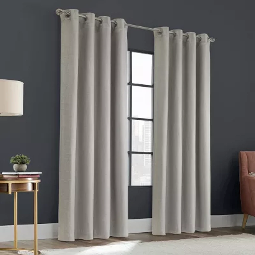 Zoey Grommet Top Energy Saving Blackout Single Curtain Panel