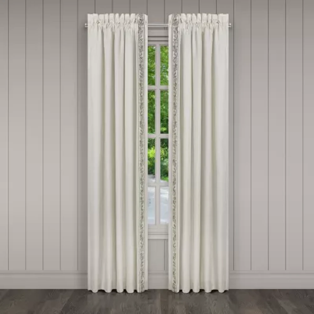 Queen Street Flaire Rod Pocket Blackout Set of 2 Curtain Panel
