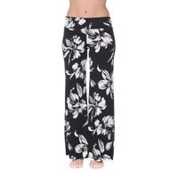 White Mark Womens Mid Rise Wide Leg Palazzo Pant
