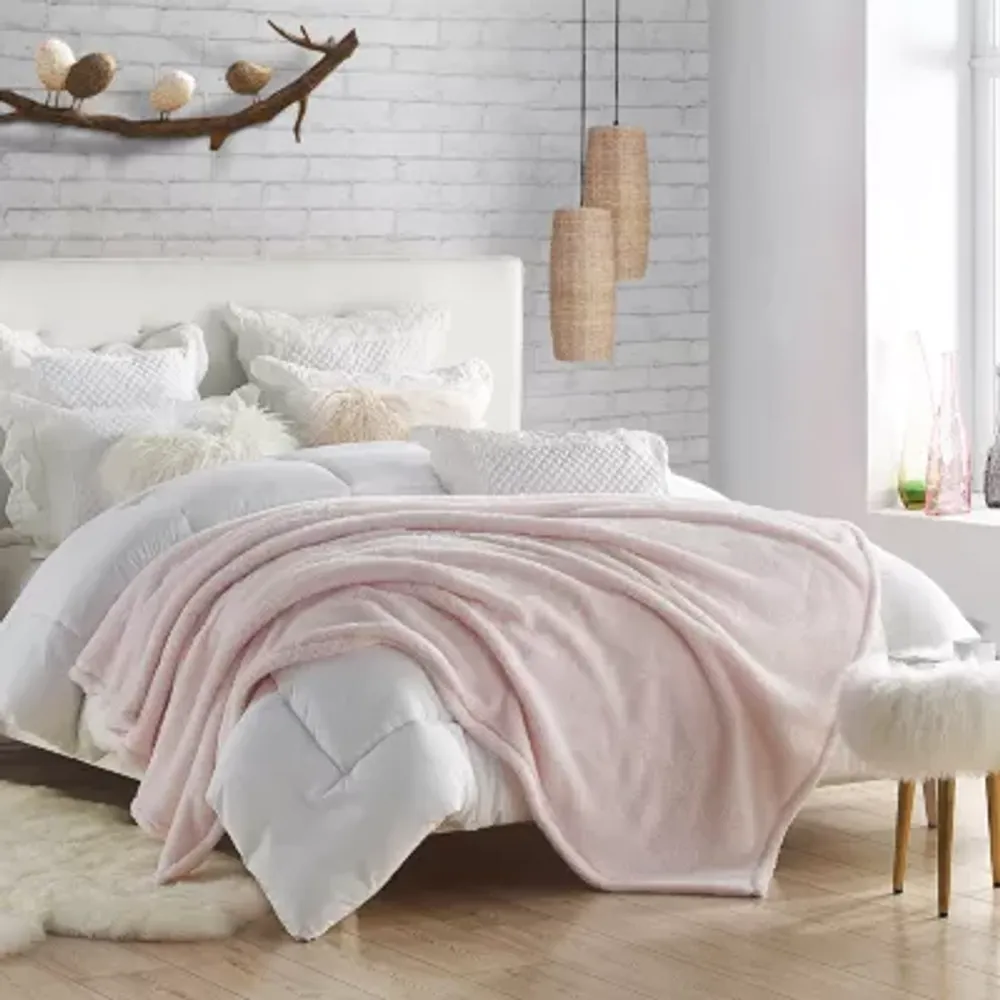 Swift Home Oversized 60" X 70" Ultra Fluffy High Pile Faux Fur Washable Midweight Throw