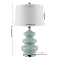 Safavieh 27.5" Brielle Ceramic Table Lamp