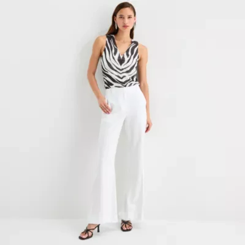 Worthington Womens V Neck Sleeveless Tank Top