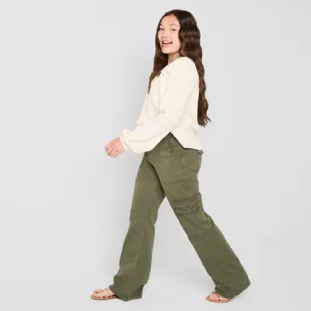 Thereabouts Little & Big Kid Girls Flare Cargo Pant