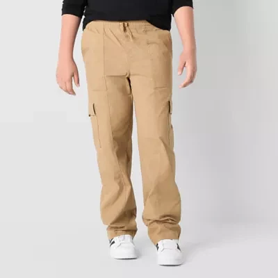 Thereabouts Pull-On Boys Straight Cargo Pant