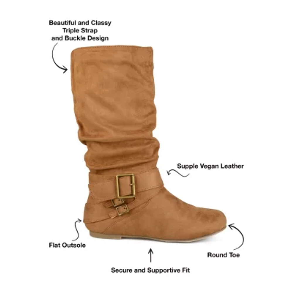 Journee Collection Womens Shelley Wide Calf Slouch Boots