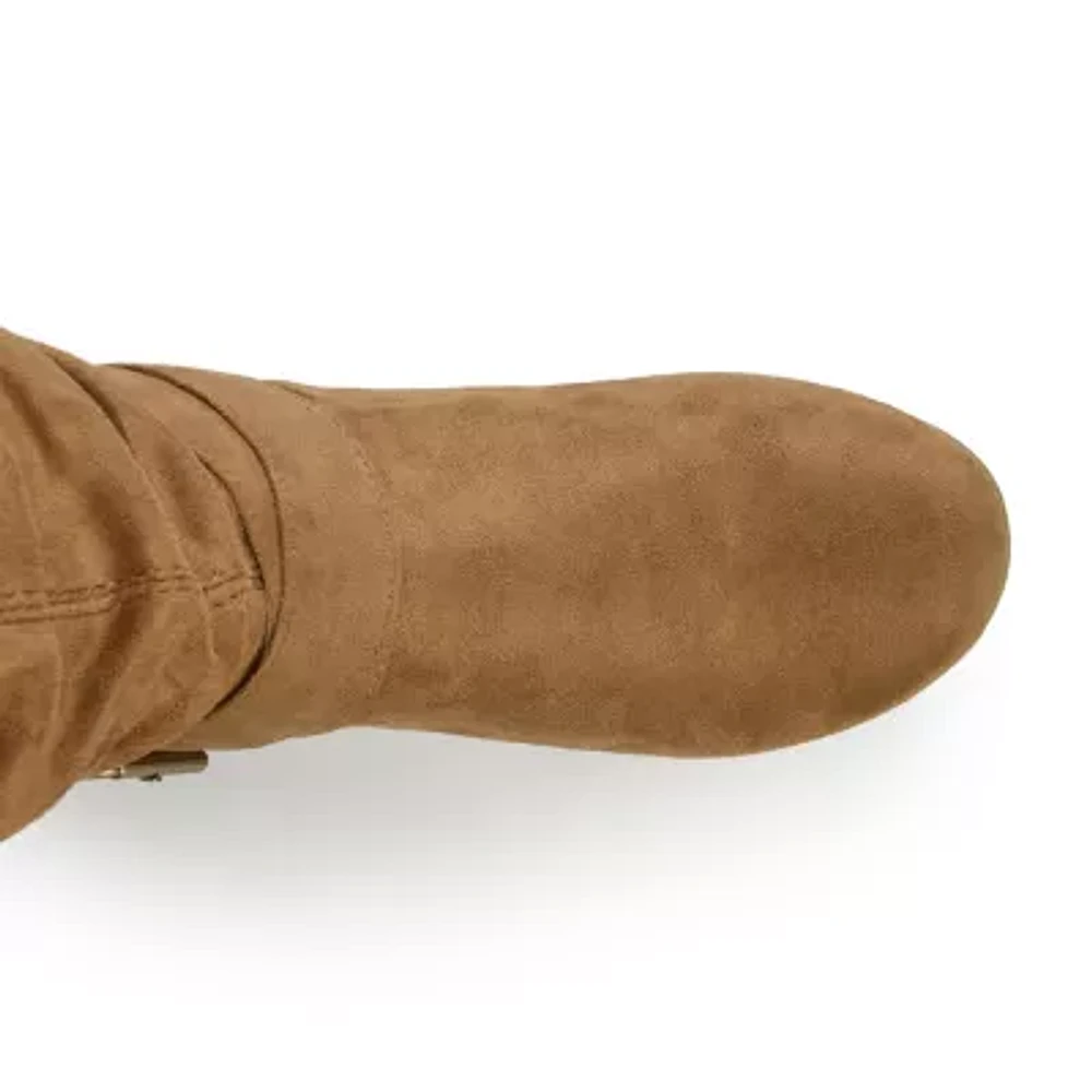 Journee Collection Womens Shelley Wide Calf Slouch Boots