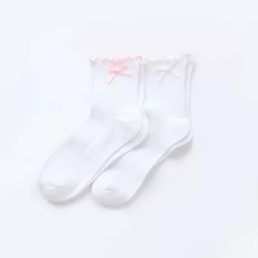 Arizona Lettuce Edge Womens 2 Pair Crew Socks