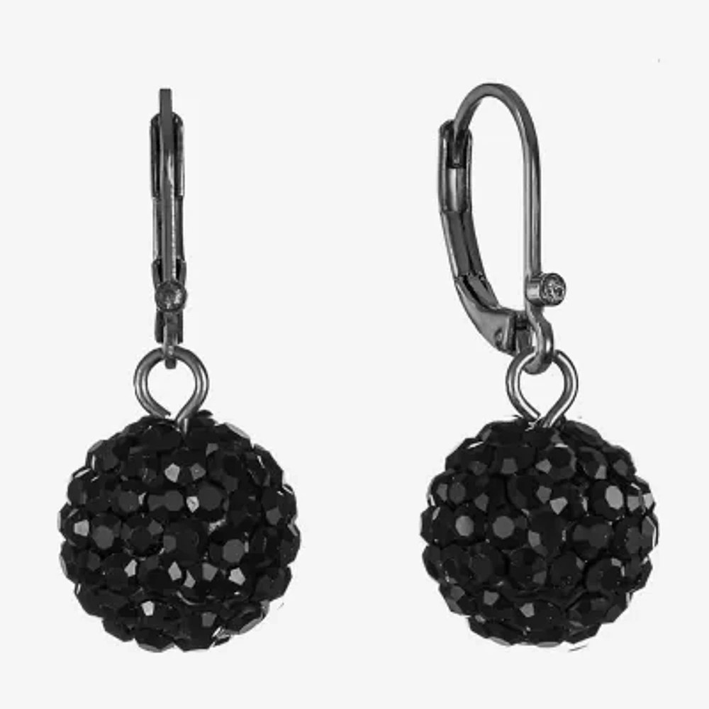 Monet Jewelry Womens Glass Round Drop Earrings