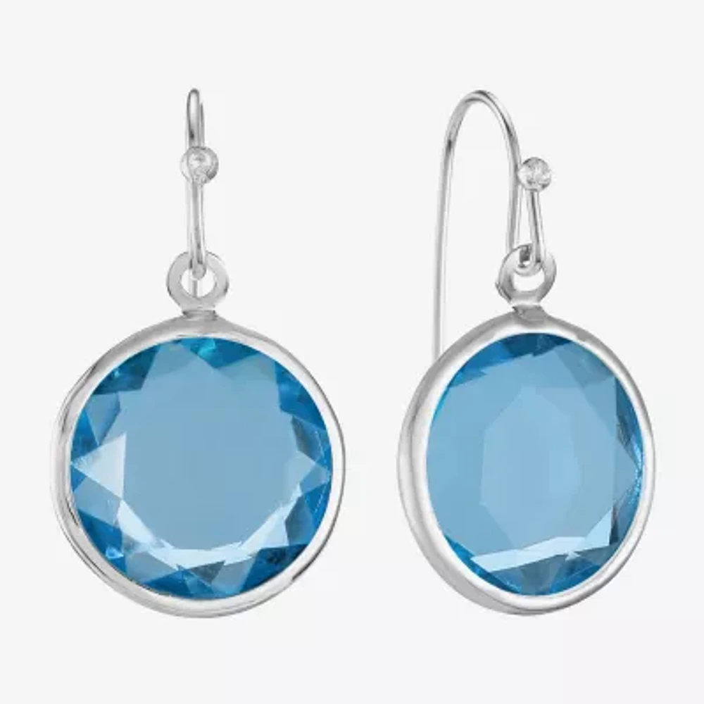 Liz Claiborne Beaded Womens Round Drop Earrings