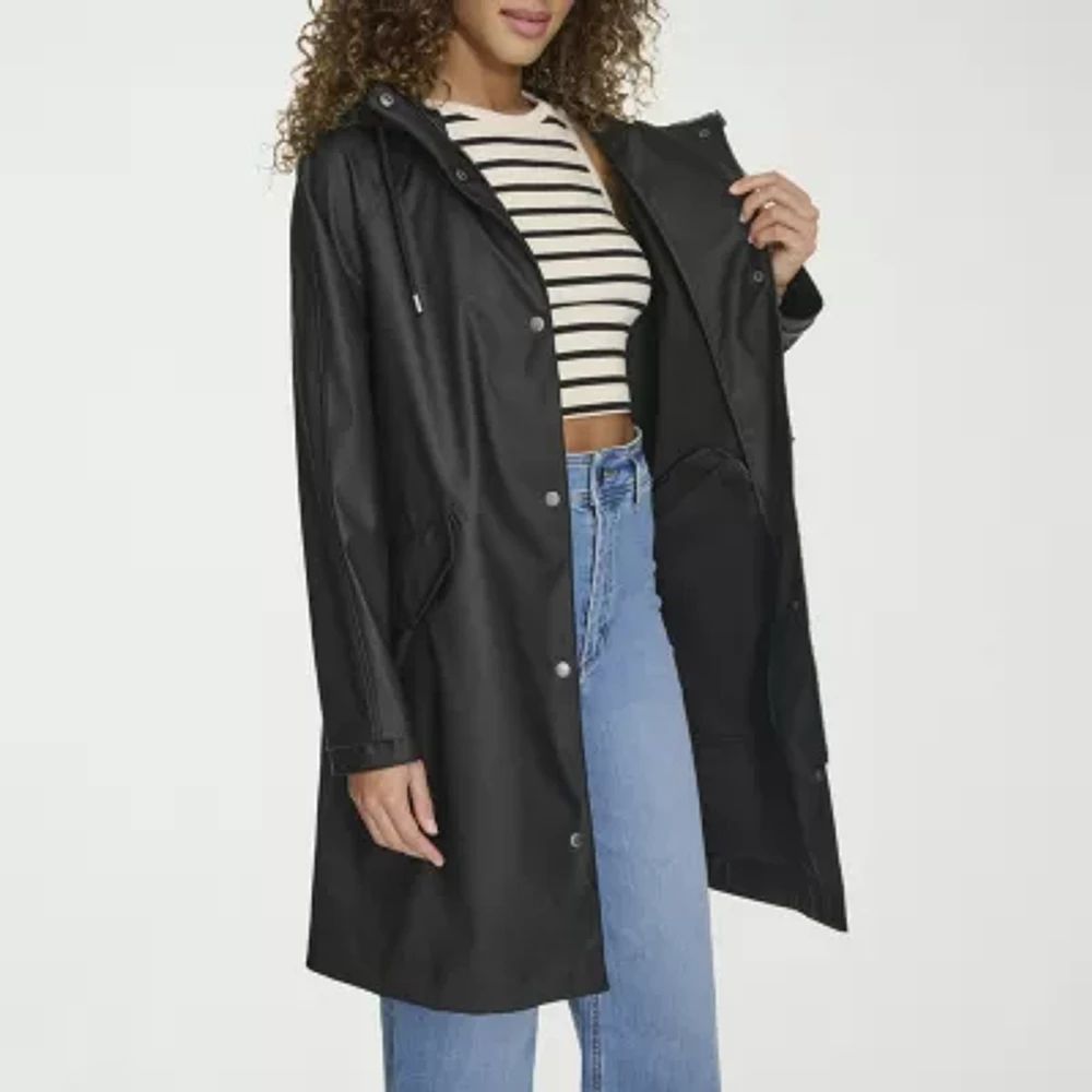Levi's Womens Hooded Water Resistant Midweight Raincoat