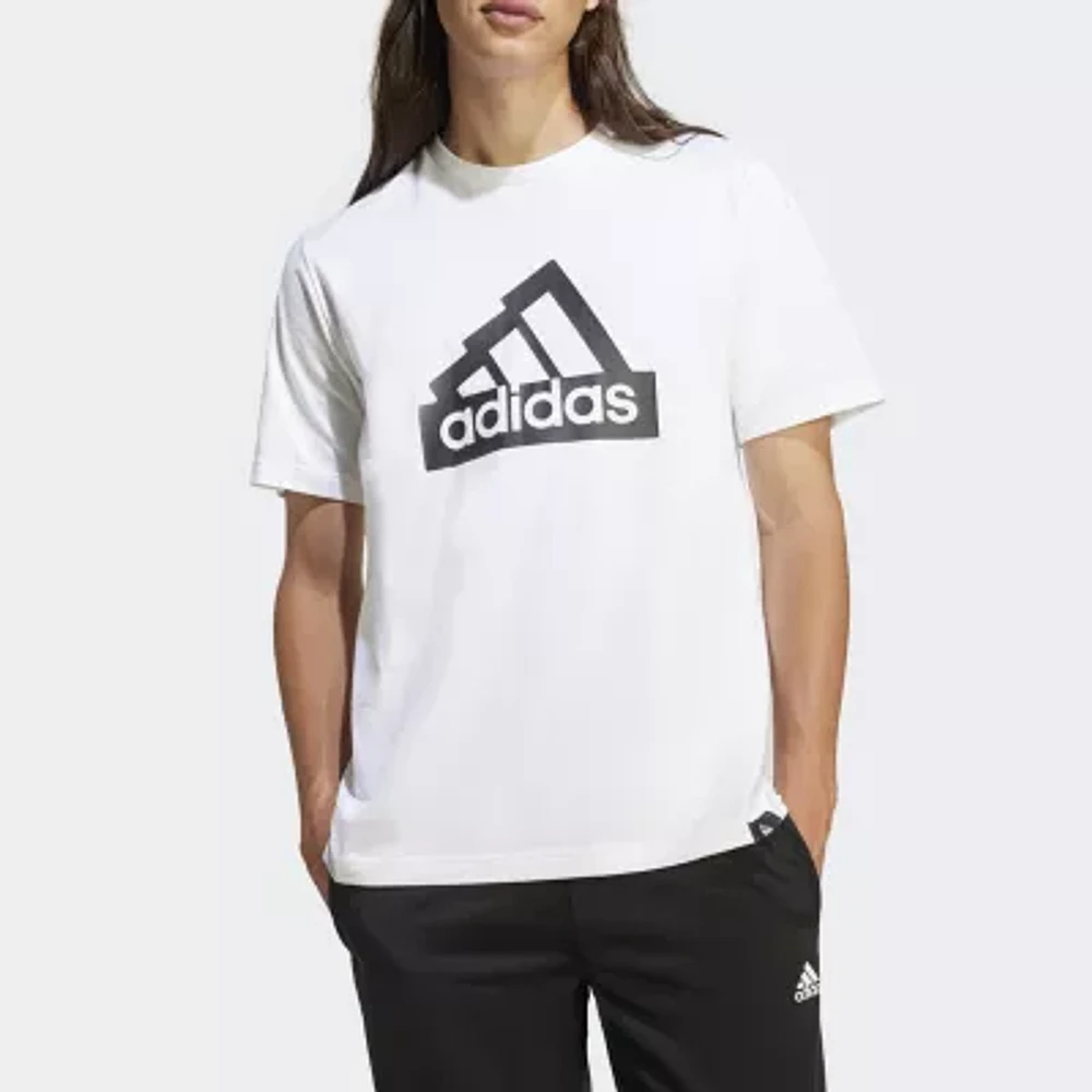 adidas Mens Crew Neck Short Sleeve Regular Fit Graphic T-Shirt