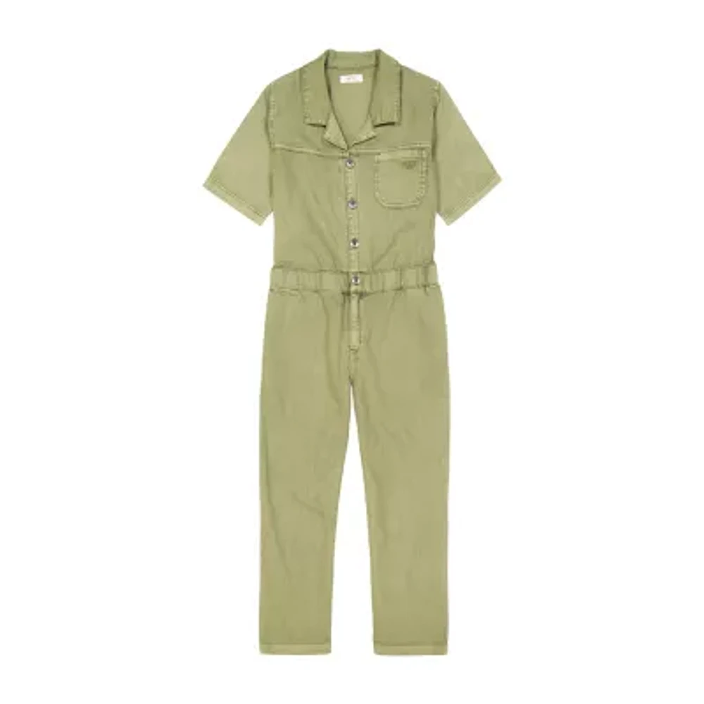 Roxy Big Kid Girls Short Sleeve Embroidered Jumpsuit