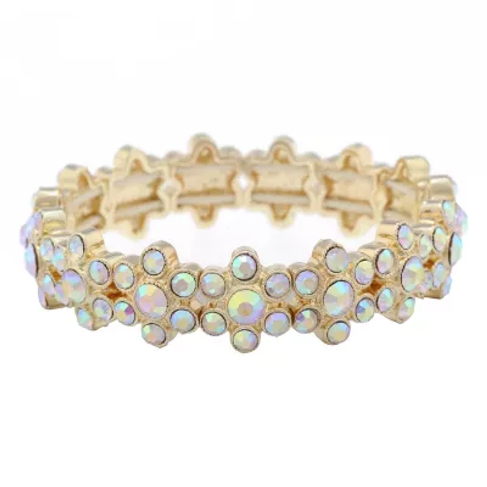 Monet Jewelry Womens White Stretch Bracelet