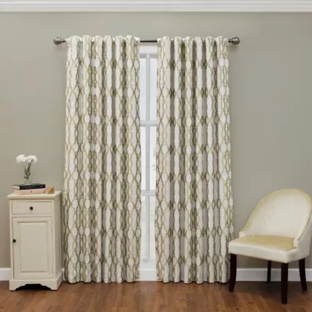 Eclipse Dixon Rod Pocket Blackout Single Curtain Panel