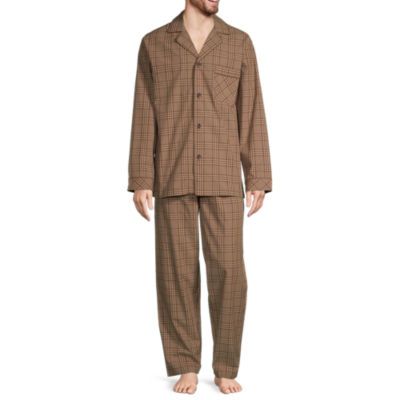 Stafford Modal Mens Long Sleeve 2-pc. Pajama Sets
