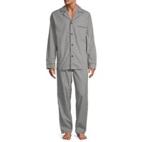 Stafford Modal Mens Long Sleeve 2-pc. Pajama Sets