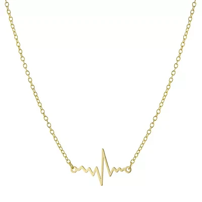 Silver Treasures Womens 14K Gold Over Silver 16 Inch Pendant Necklace