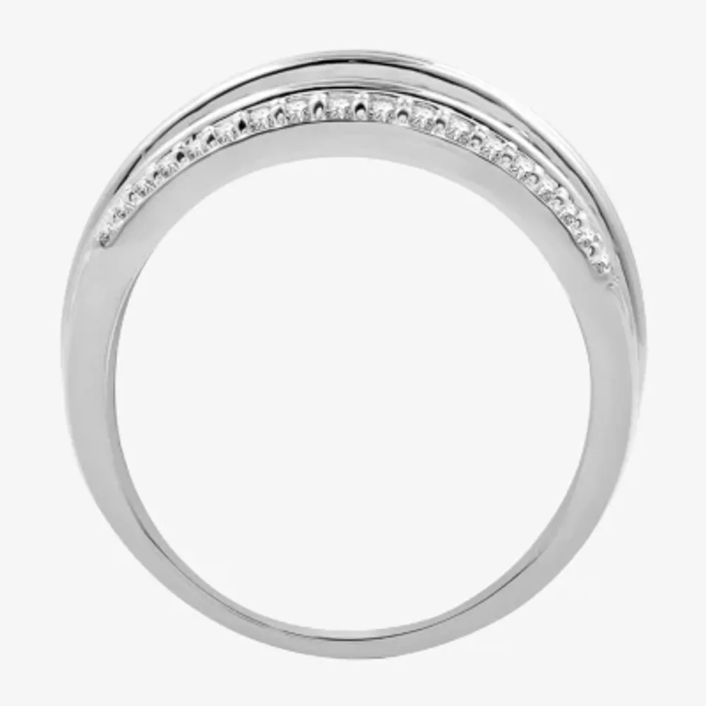 Womens 1 CT. T.W. Natural White Diamond 10K Gold Anniversary Band