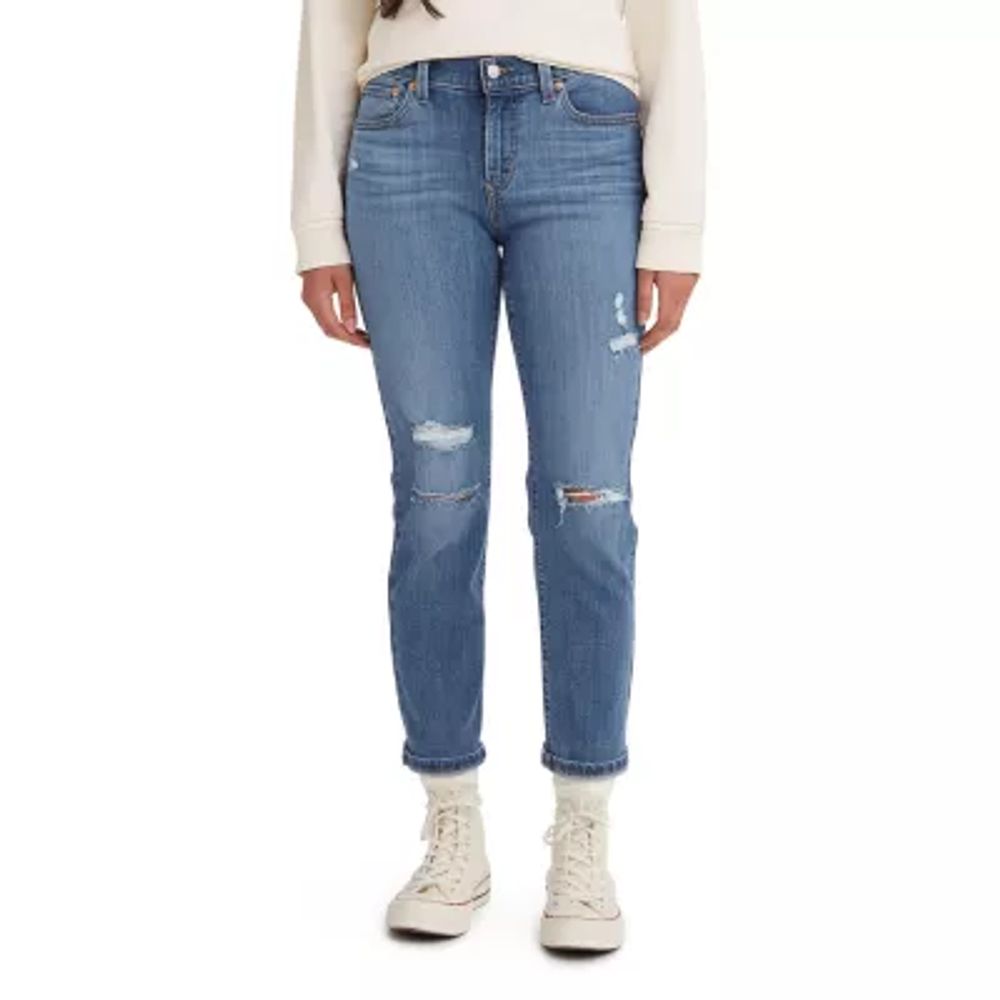 Levi's Womens Mid Rise Relaxed Fit Tapered Leg Boyfriend Jean