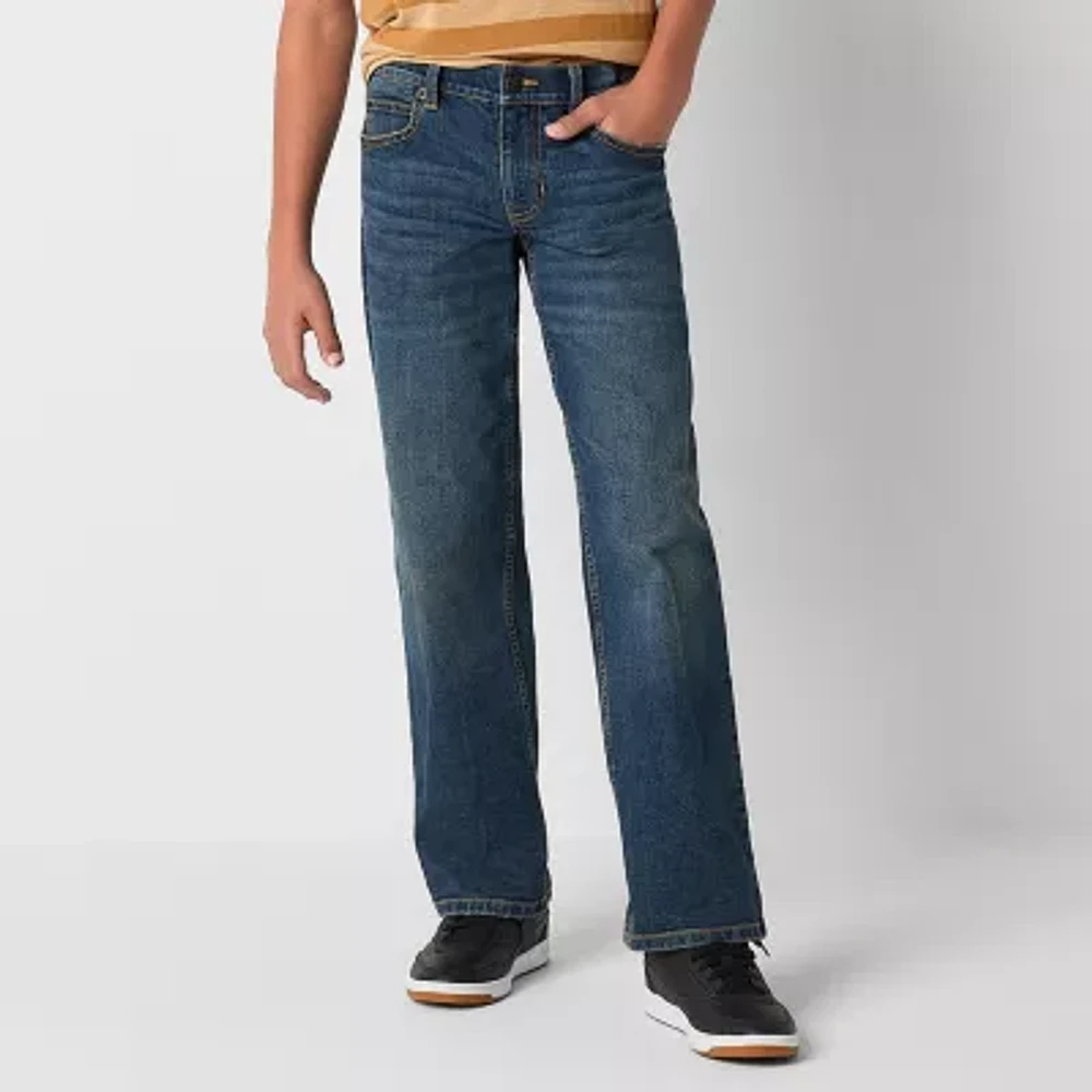 Thereabouts Little & Big Kid Boys Adjustable Waist Stretch Fabric Relaxed Fit Jean