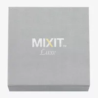 Mixit Silver Tone Pendant Necklace & Drop Earrings Womens White 2-pc. Jewelry Set