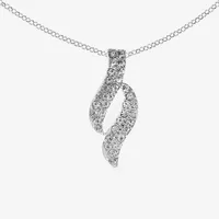 Mixit Silver Tone Pendant Necklace & Drop Earrings Womens White 2-pc. Jewelry Set