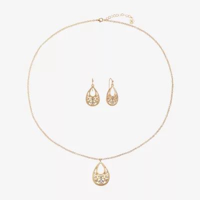 Mixit Womens White 2-pc. Jewelry Set