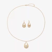 Mixit Womens White 2-pc. Jewelry Set