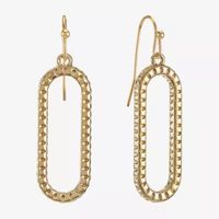 Liz Claiborne Womens Oval Drop Earrings