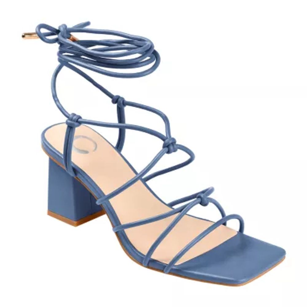 Journee Collection Harpr Womens Round Open Toe Block Heel Pumps