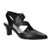 Easy Street Venue Womens Round Closed Toe Stiletto Heel Pumps