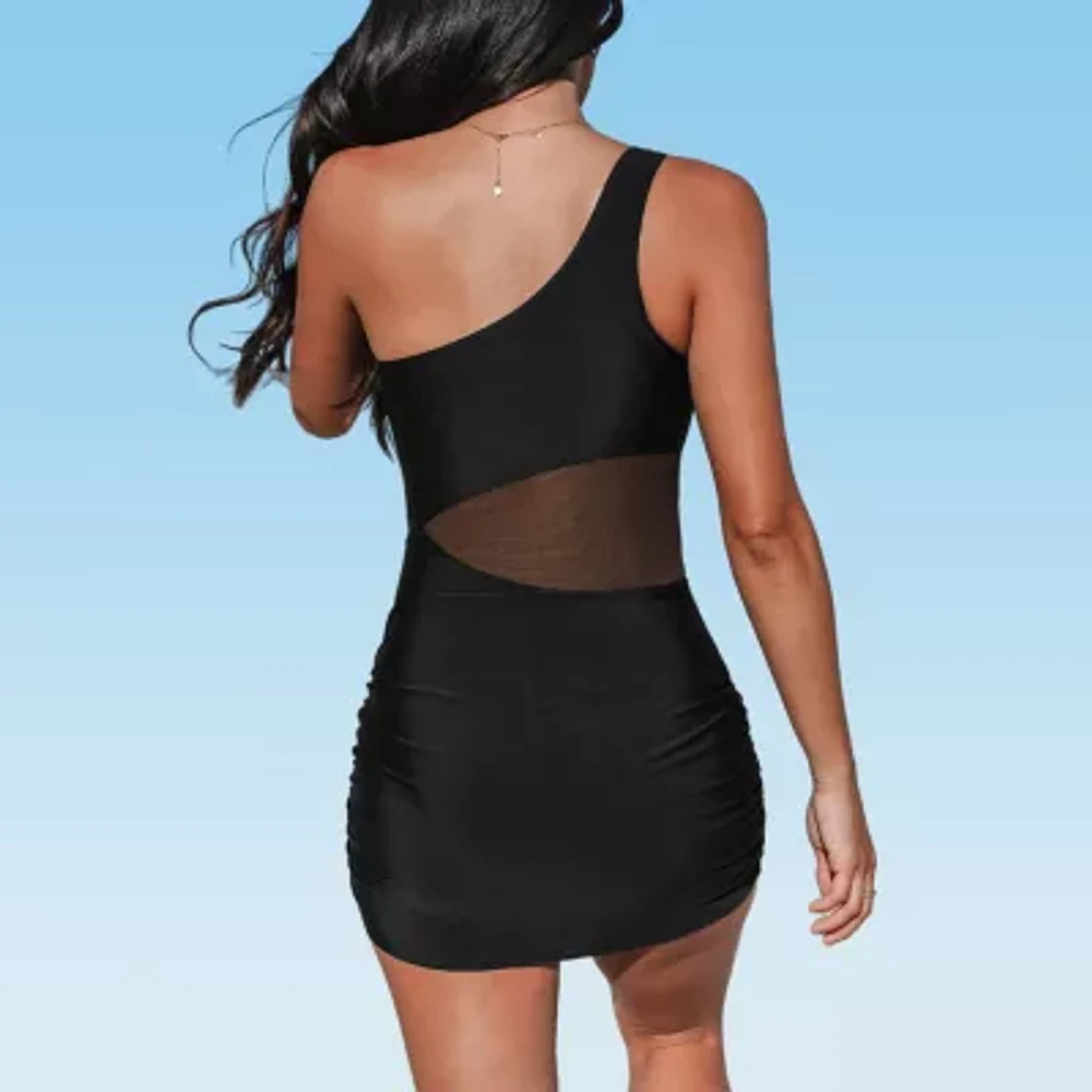 CUPSHE Swimwear Womens Easy-on + Easy-off One Piece Swimsuit