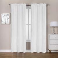 Regal Home Oscar Rod Pocket Embroidered Sheer Set of 2 Curtain Panel