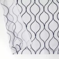 Regal Home Cairo Grommet Top Embroidered Sheer Set of 2 Curtain Panel