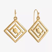Liz Claiborne Womens Square Drop Earrings