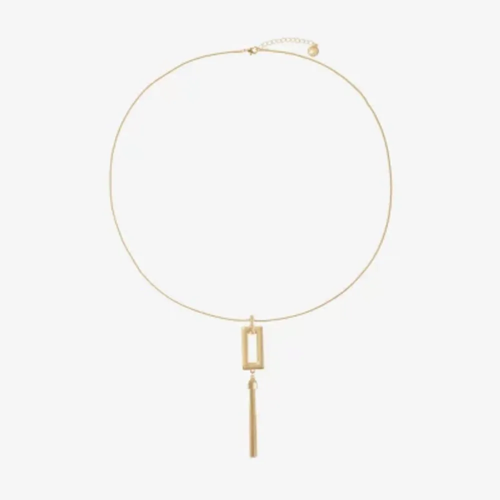 Liz Claiborne Womens Square 30 Inch Pendant Necklace