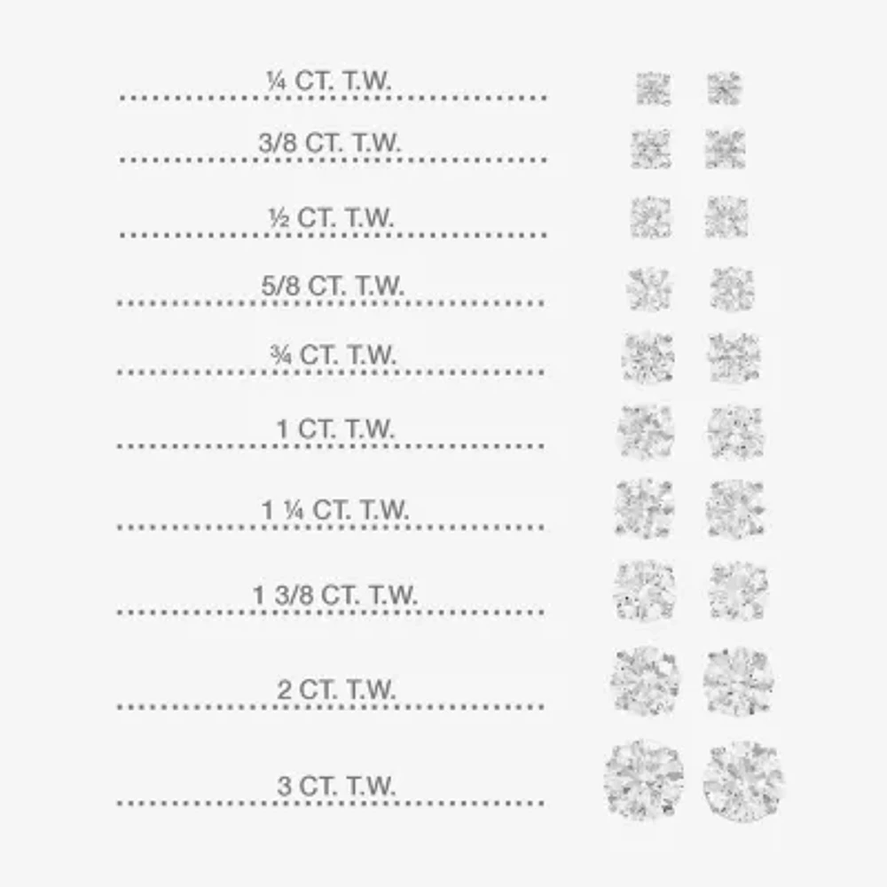 Ever Star 1/2 CT. T.W. Lab-Grown (G / SI1-SI2) Diamond 10K or 14K Gold Round Stud Earrings