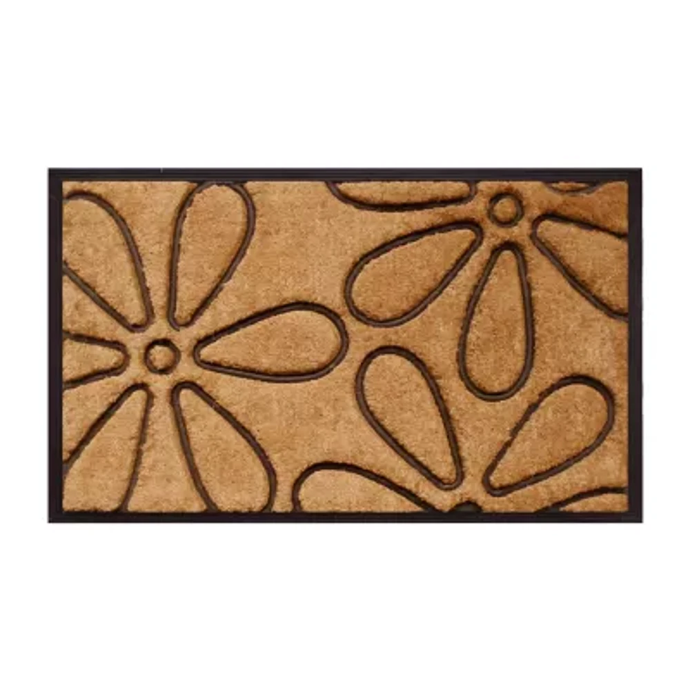 Calloway Mills Flowers Outdoor Rectangular Doormat