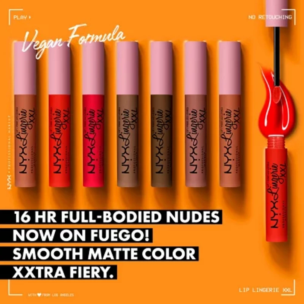 NYX Professional Makeup Lip Lingerie Xxl Matte Liquid Lipstick