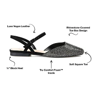 Journee Collection Nysha Womens Square Ballet Flats