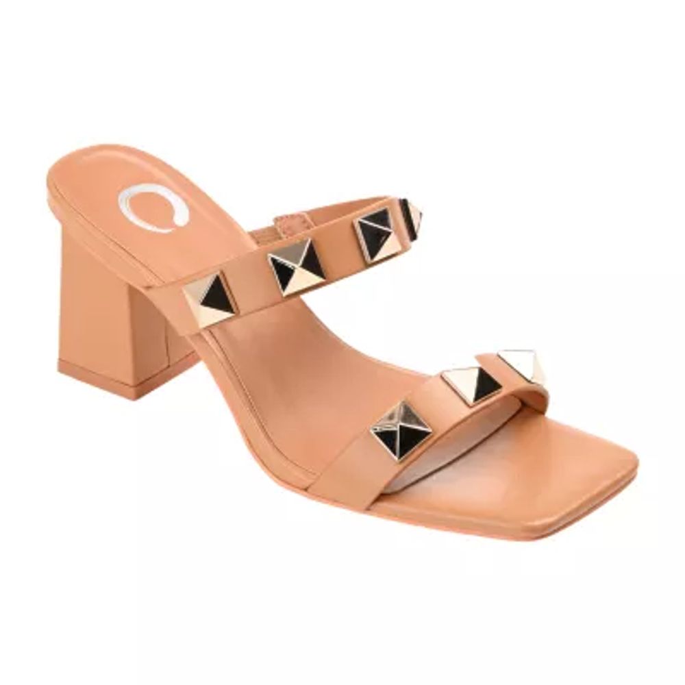 Journee Collection Kirian Womens Open Toe Block Heel Pumps
