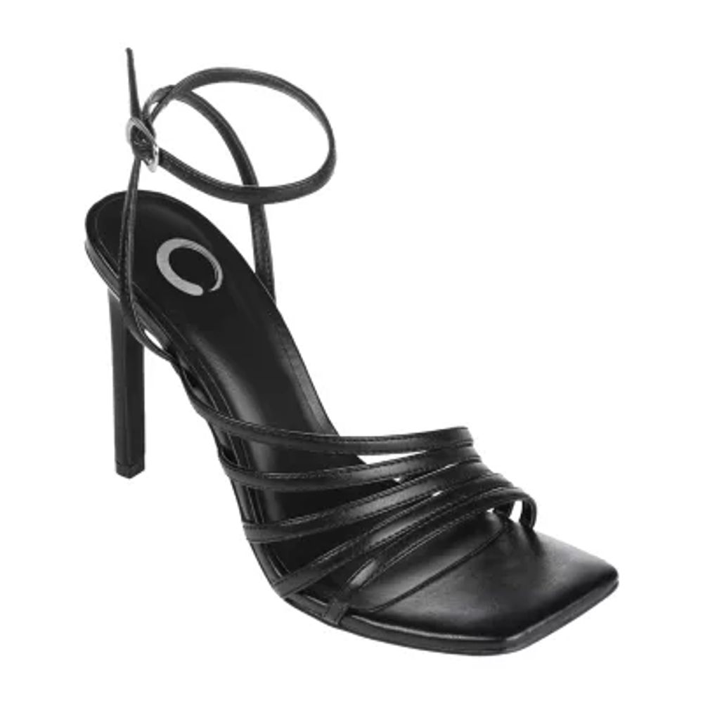 Journee Collection Louella Womens Open Toe Stiletto Heel Pumps