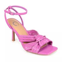 Journee Collection Naommi Womens Round Open Toe Stiletto Heel Pumps