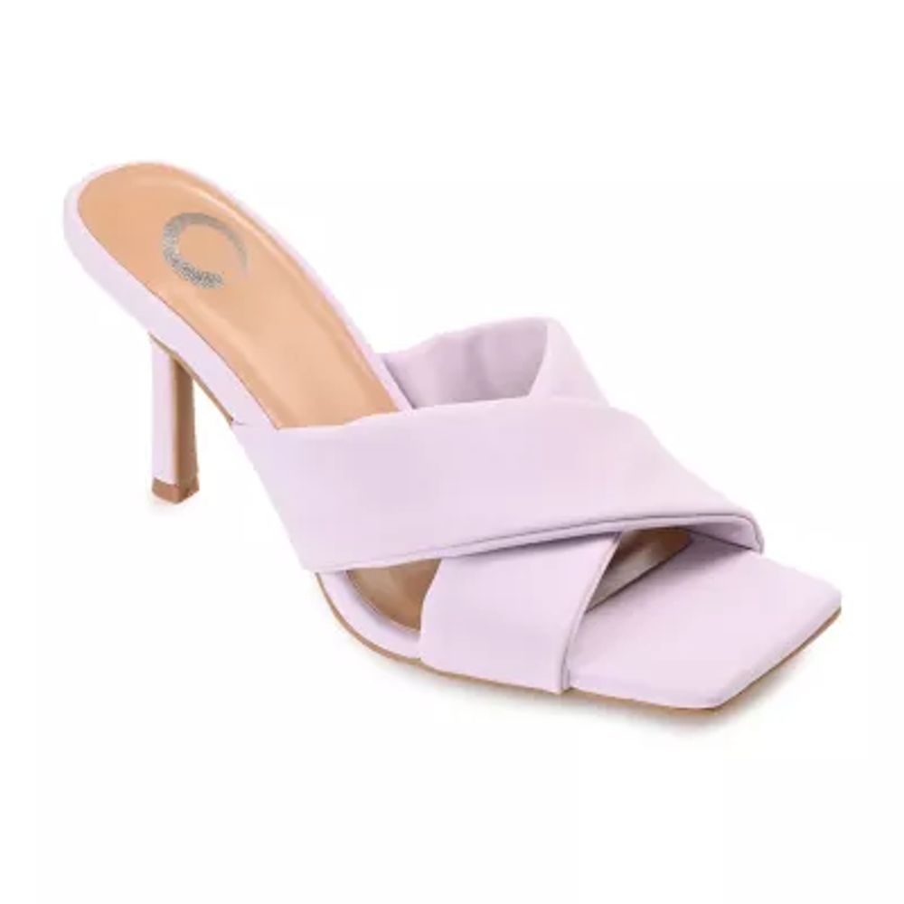 Journee Collection Oppal Womens Open Toe Stiletto Heel Pumps
