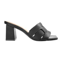 Journee Collection Renatta Womens Open Toe Block Heel Pumps