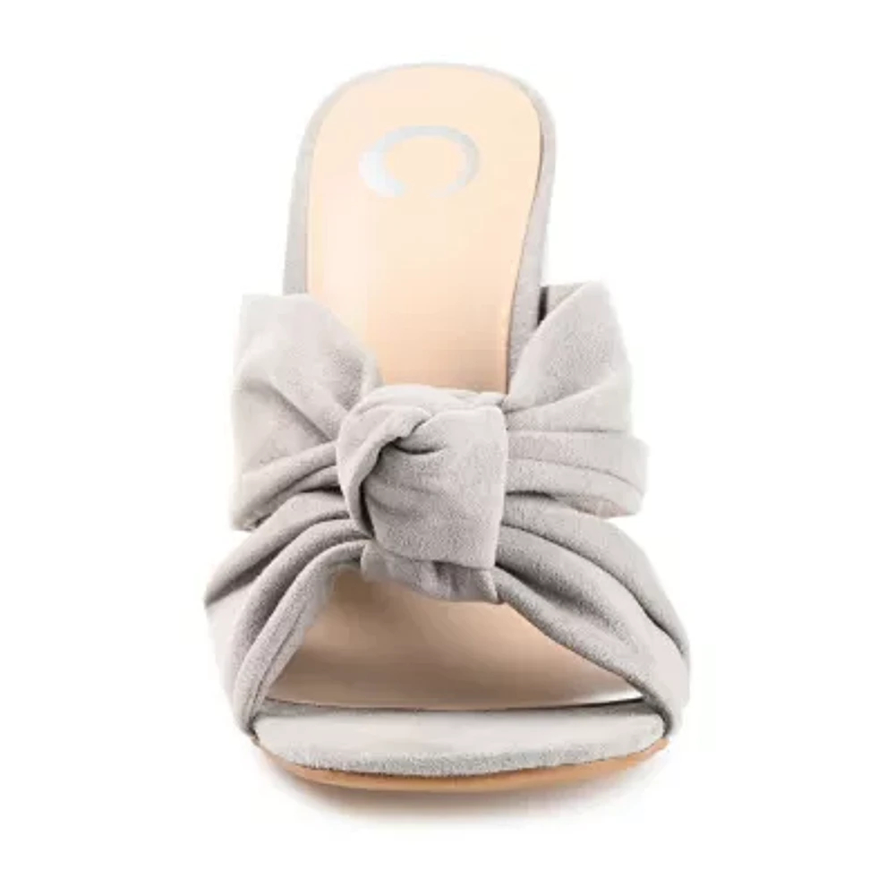 Journee Collection Tabithea Womens Open Toe Block Heel Pumps