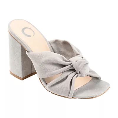 Journee Collection Tabithea Womens Open Toe Block Heel Pumps